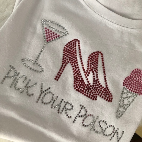 Curvy Divas White T-Shirt w/Bling Words. - Picture 4 of 4